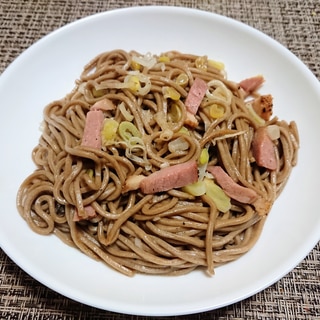 めんつゆで作る☆鴨ねぎ焼き蕎麦